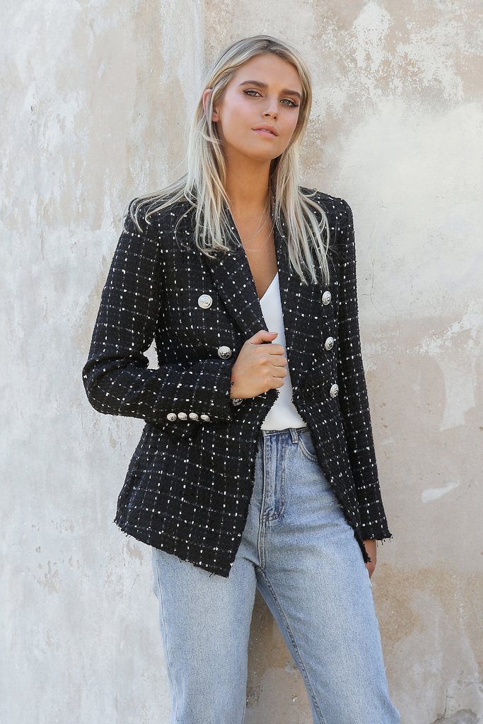 Women's plaid Casual Blazer