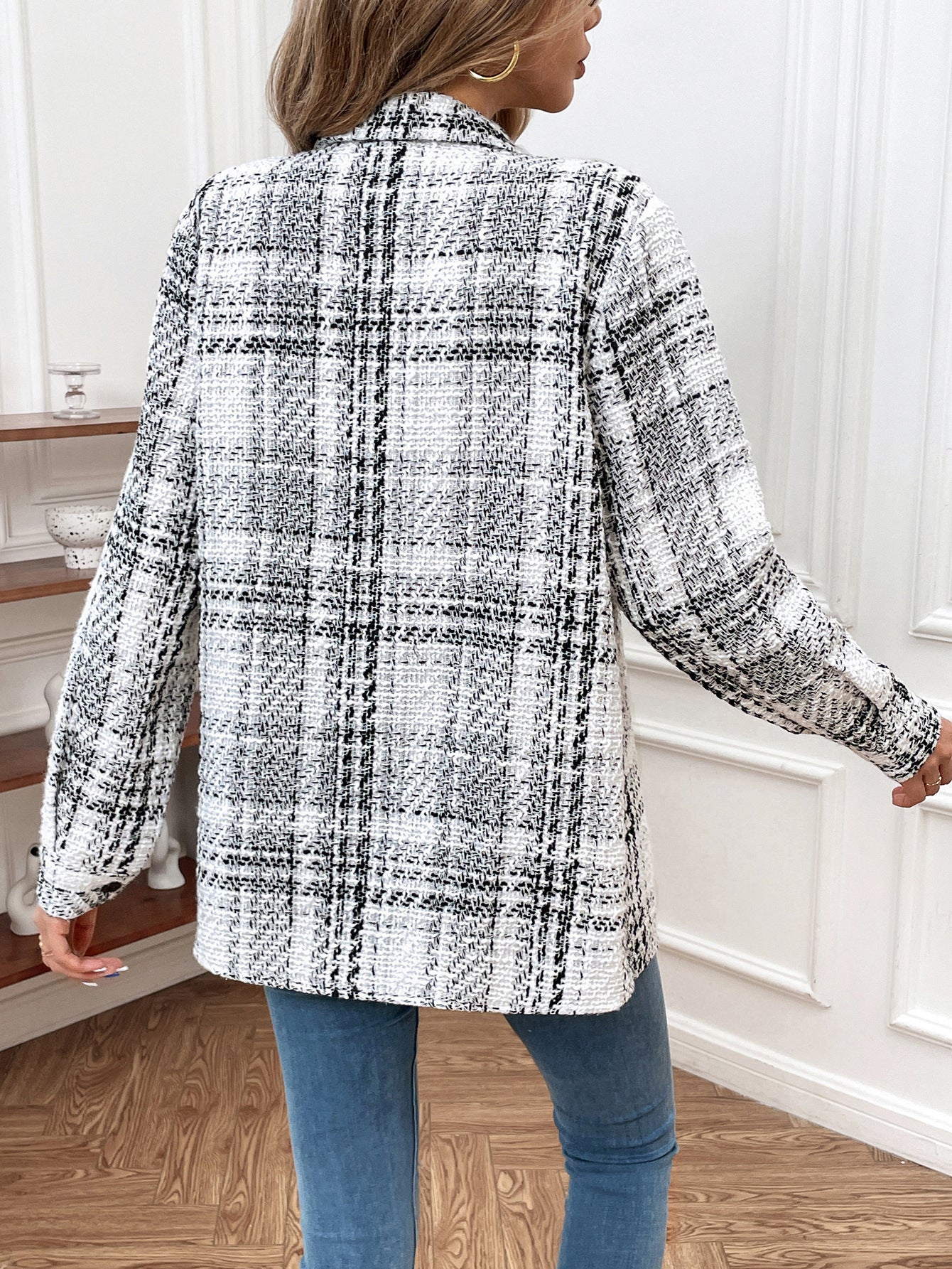 Retro Plaid Loose Casual Top