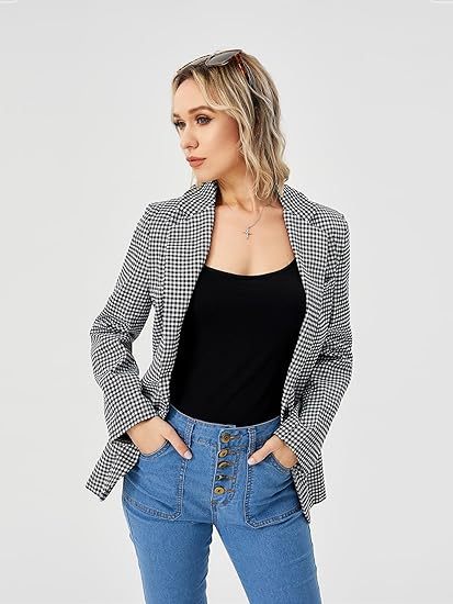 Women's Casual Long Sleeve Blazer Jacket