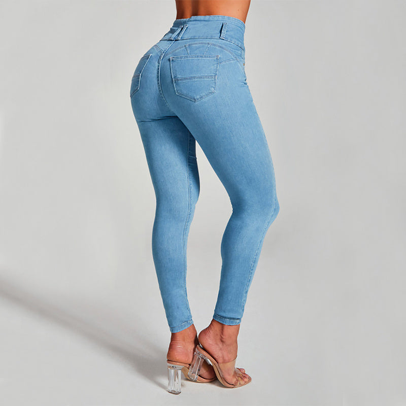 Women's High-Waisted Skinny Stretch Shaping Jeans