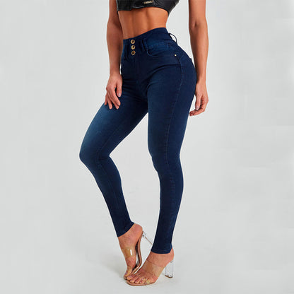 Women's High-Waisted Skinny Stretch Shaping Jeans