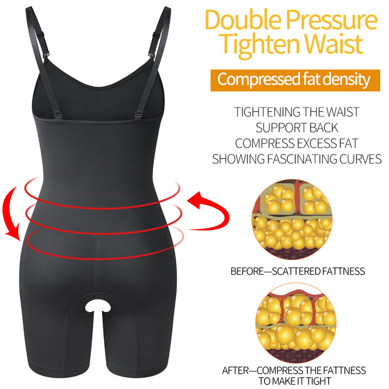 Women's Full Body Shaper Bodysuit: Tummy Control & Hip Lifting