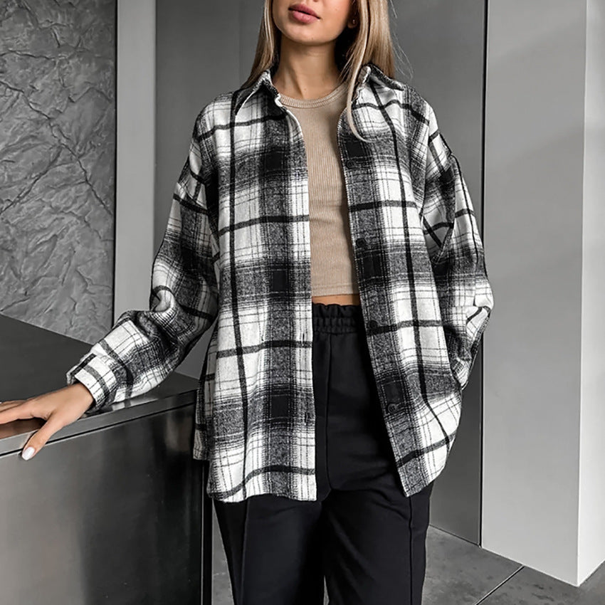 Women's Classic American Plaid Shirt