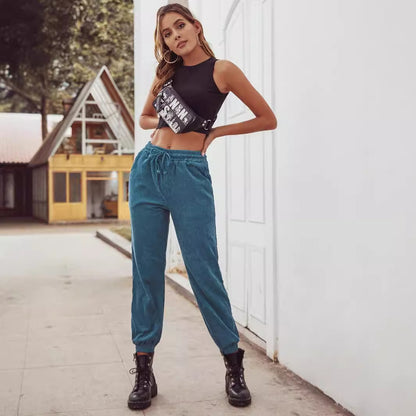 Women Corduroy Trousers – Street Style