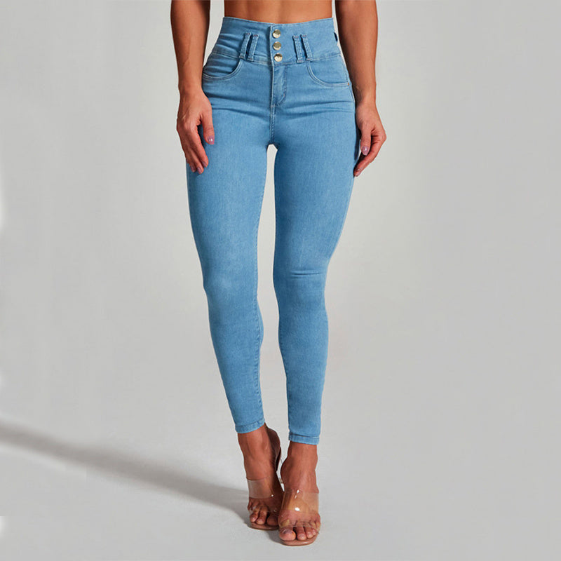 Women's High-Waisted Skinny Stretch Shaping Jeans