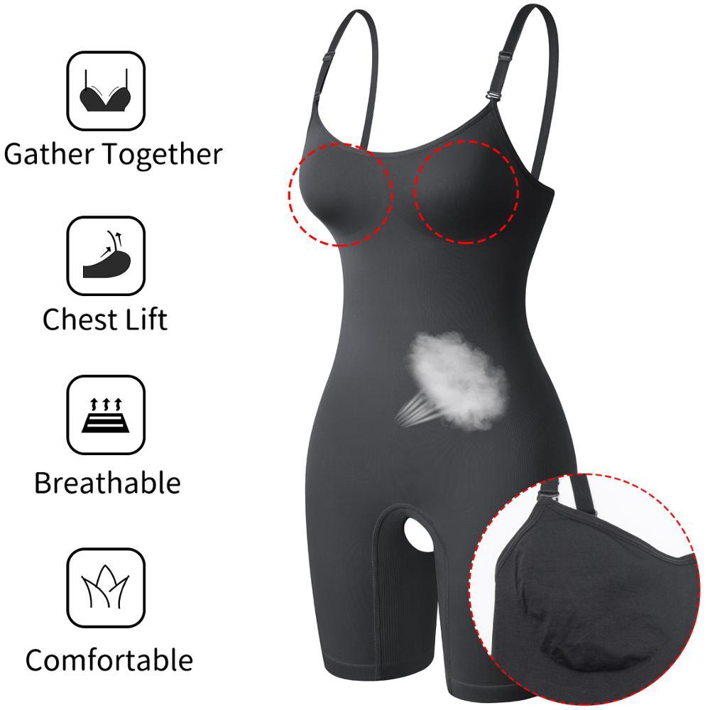 Women's Full Body Shaper Bodysuit: Tummy Control & Hip Lifting